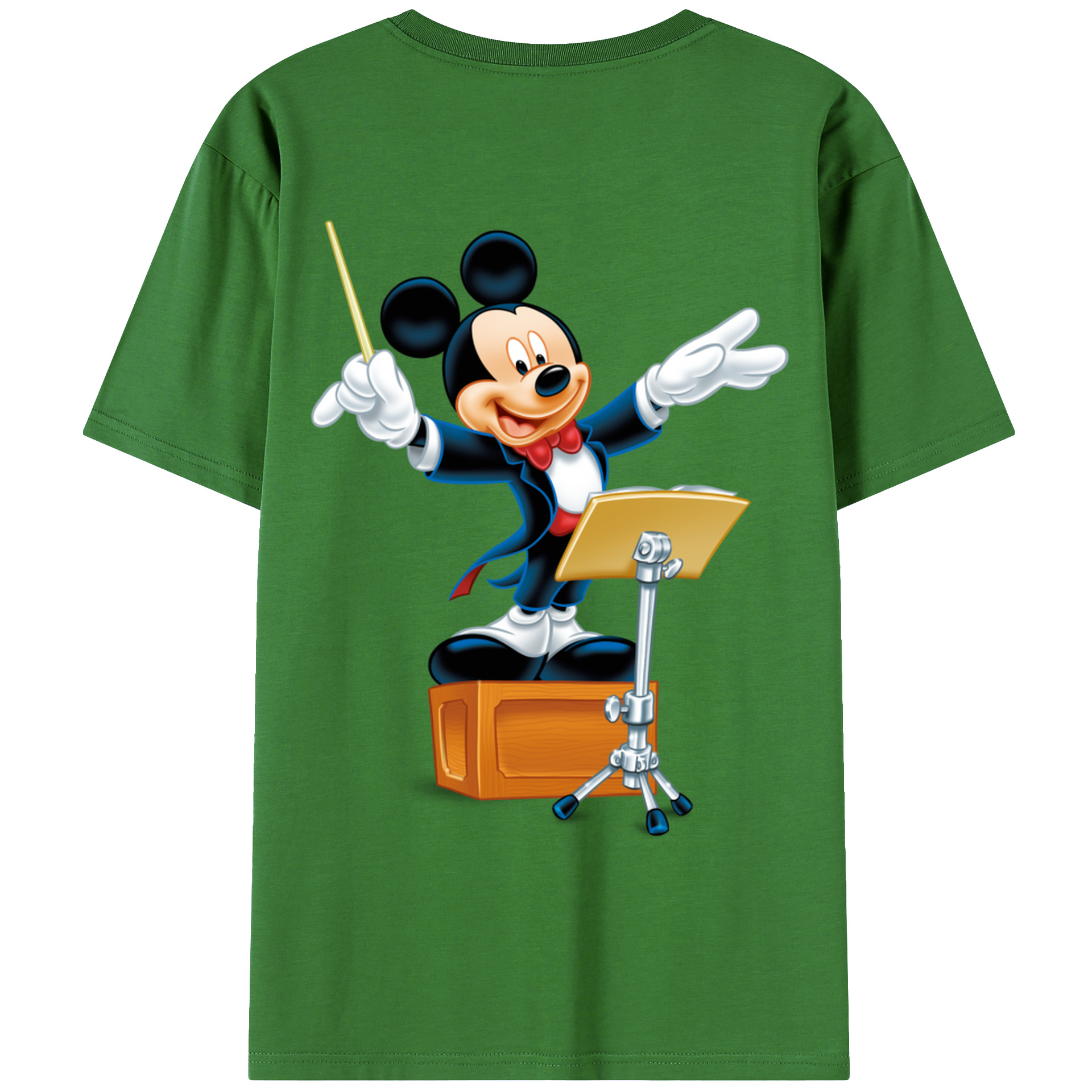 （画像用） ミッキーマウス Mickey Mouse レディース半袖Tシャツ(バックプリント)
